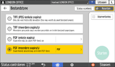 Afbeelding van bedieningspaneel