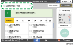 Afbeelding van bedieningspaneel