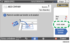 Afbeelding van bedieningspaneel