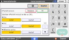 Afbeelding van bedieningspaneel