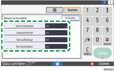 Afbeelding van bedieningspaneel