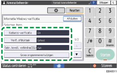 Afbeelding van bedieningspaneel