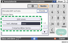 Afbeelding van bedieningspaneel