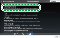 Afbeelding van bedieningspaneel