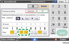 Afbeelding van bedieningspaneel