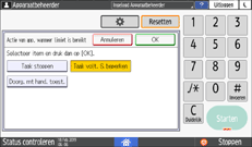 Afbeelding van bedieningspaneel