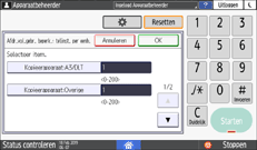 Afbeelding van bedieningspaneel