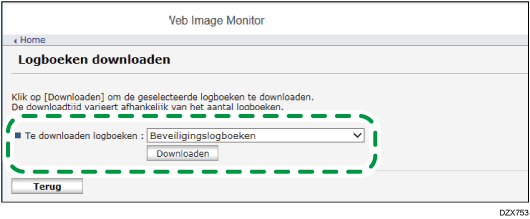 Afbeelding internetbrowserscherm