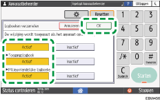 Afbeelding van bedieningspaneel