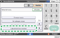 Afbeelding van bedieningspaneel