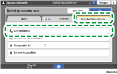 Afbeelding van bedieningspaneel