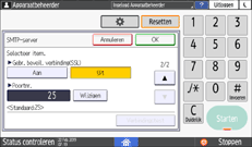 Afbeelding van bedieningspaneel