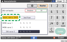 Afbeelding van bedieningspaneel