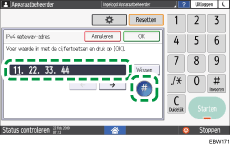 Afbeelding van bedieningspaneel