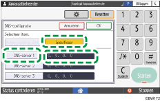 Afbeelding van bedieningspaneel