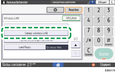 Afbeelding van bedieningspaneel