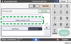 Afbeelding van bedieningspaneel
