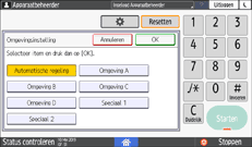 Afbeelding van bedieningspaneel