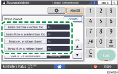 Bild på användarpanelens skärm