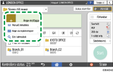 Bild på användarpanelens skärm