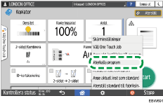 Bild på användarpanelens skärm