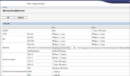 Illustrasjon av nettleserskjerm