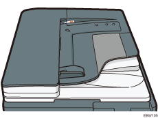 Illustrasjon av den automatiske dokumentmateren