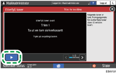 Illustrasjon av betjeningspanelet