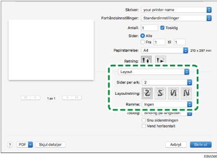 Illustrasjon av driverskjerm