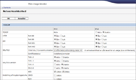Illustration af skærmbillede i webbrowser