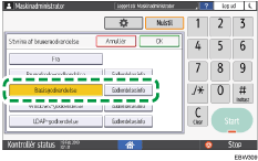Operation panel screen illustration