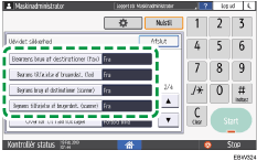 Operation panel screen illustration