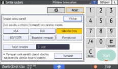 Ilustrace ovládacího panelu