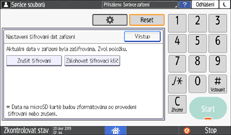 Ilustrace ovládacího panelu