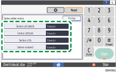 Ilustrace ovládacího panelu