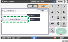Ilustrace ovládacího panelu