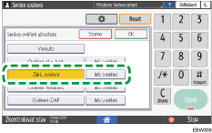Ilustrace ovládacího panelu