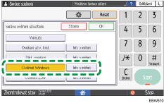 Ilustrace ovládacího panelu