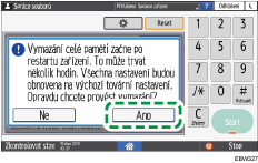 Ilustrace ovládacího panelu