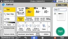 Ilustrace ovládacího panelu