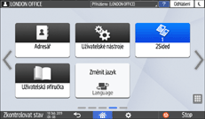 Ilustrace ovládacího panelu