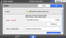Ilustrace ovládacího panelu
