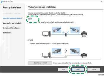 Ilustrace instalátoru ovladače