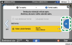 Ilustrace ovládacího panelu
