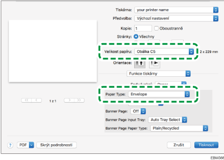 Ilustrace obrazovky ovladače
