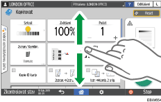 Ilustrace ovládacího panelu