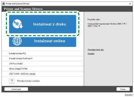 Ilustrace instalátoru ovladače