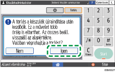 A kezelőpanel ismertetése