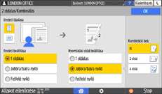 A kezelőpanel ismertetése
