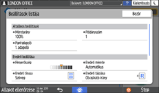 A kezelőpanel ismertetése